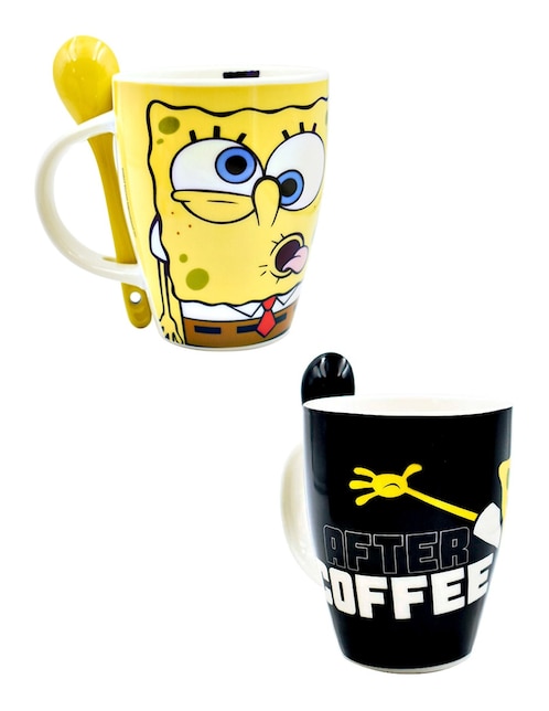 Set de tazas infantil Bob Esponja 4 piezas