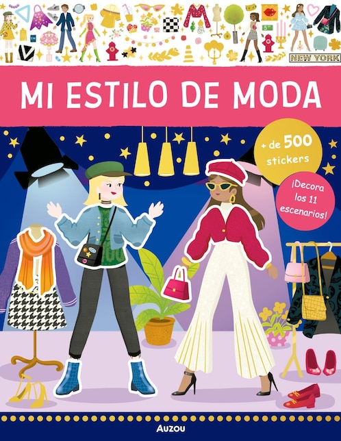 Libro de Stickers Mi Estilo de Moda de Auzou Libro de Stickers Mi Estilo de Moda de Auzou