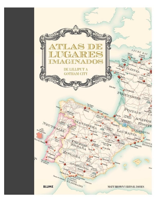 BLUME Libro Atlas de lugares imaginados de Matt Brown/Rhys B. Davies et al