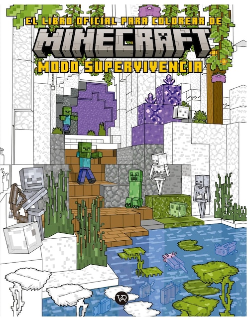Minecraft. El libro oficial para colorear modo supervivencia de VR Editoras
