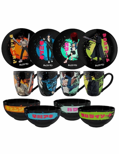 Imagen de producto Vajilla cerrada Geek Industry de porcelana para 4 personas