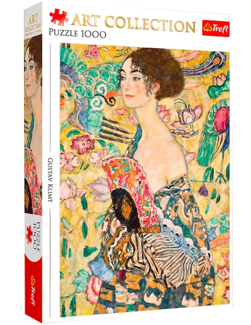 Rompecabezas La Dama con Abanico de Gustav Klimt Trefl 1000 piezas