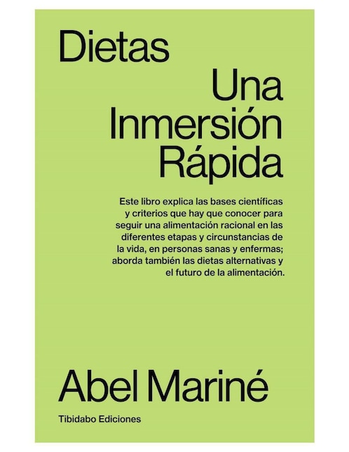 Libro Dietas: Una inmersión rápida de Abel Mariné