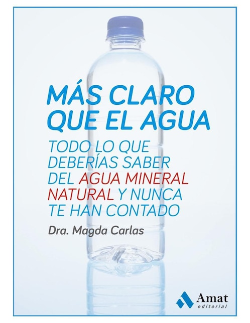 Imagen de producto Libro Más claro que el agua de Magda Carlas