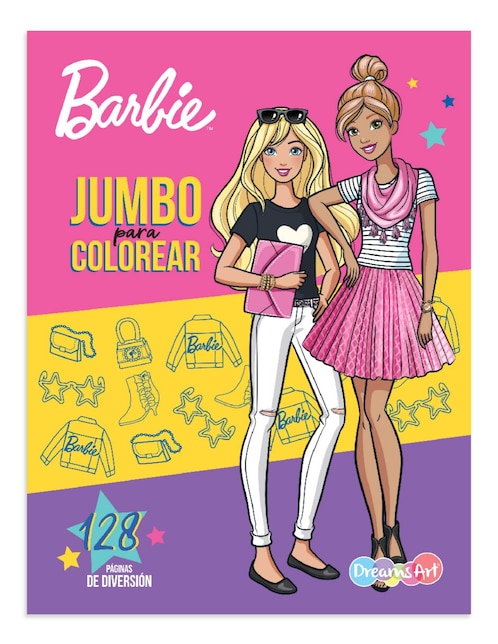 Barbie, Libro Jumbo Para Colorear de Dreams Art