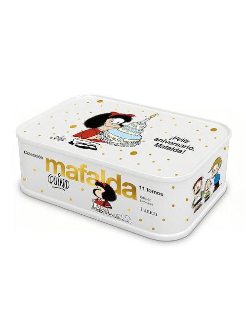 Imagen de producto Libro Colección Mafalda: 11 Tomos En Una Caja de Lata de Quino