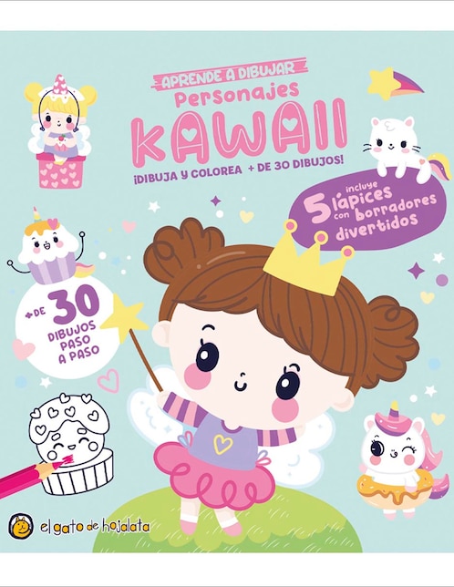 Libro Lápices Y Gomitas: Aprende A Dibujar Personajes Kawaii de 1