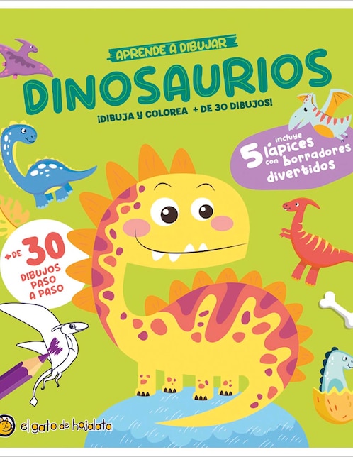 Libro Lápices Y Gomitas: Aprende A Dibujar Dinosaurios de 1