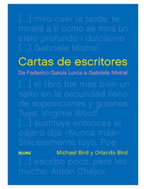 Libro Cartas de escritores de Michael Bird/Orlando Bird