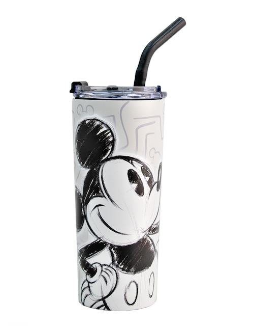Termo de acero inoxidable Mickey con tapa rosca 1