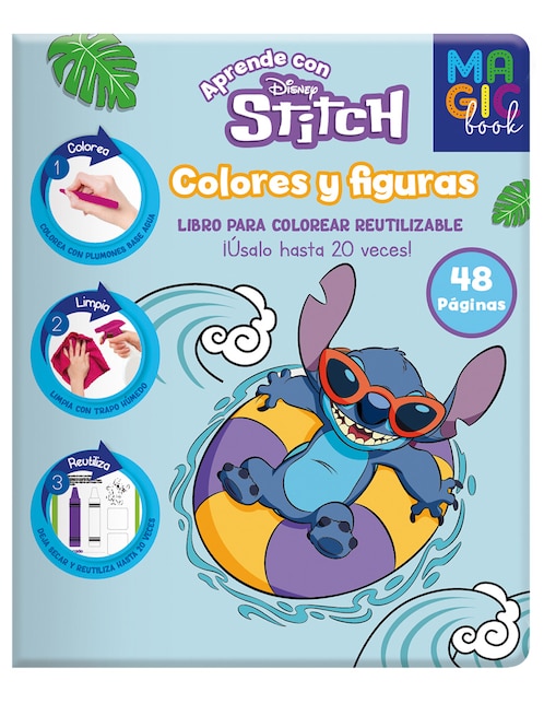 Libro Mágico para Colorear Aprende con Stich de Dipak