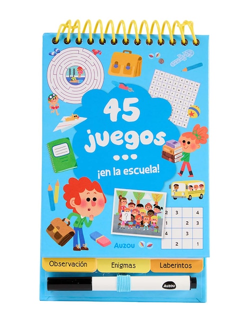 Libro 45 Juegos en la Escuela de Auzou 1