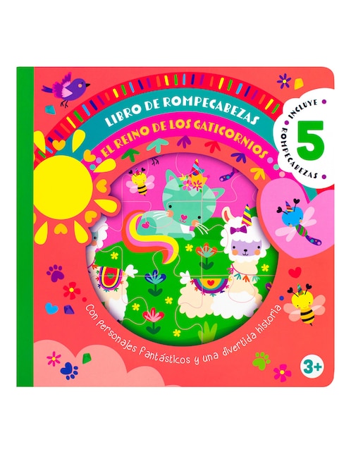 Libro de rompecabezas el reino de los gaticornios de Silver Dolphin