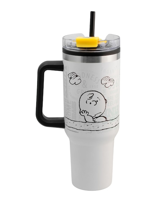 Termo Regalos Siglo XXI de acero inoxidable Snoopy con tapa rosca 1.2 L
