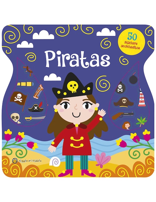EL GATO DE HOJALATA Libro Piratas. Stickers acolchaditos de El gato de hojalata