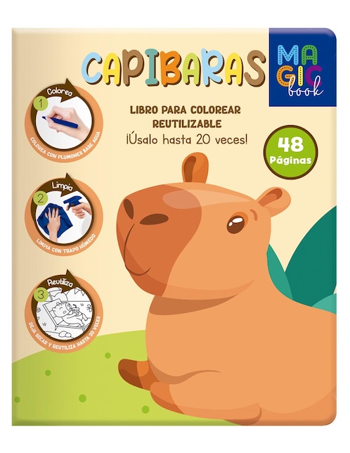 Libro Mágico para colorear Capibaras de 5