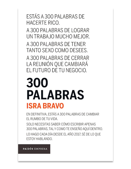 Libro 300 Palabras de Isra Bravo