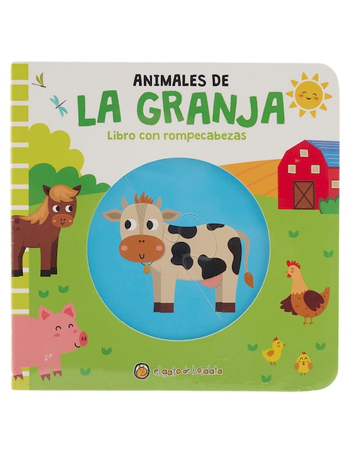 Libro Animales de la granja libro con rompecabezas de Editorial Guadal