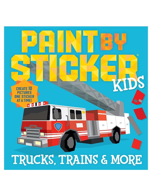 Libro Paint by Sticker Kids: Trucks, Trains & More de Workman Publishing 1