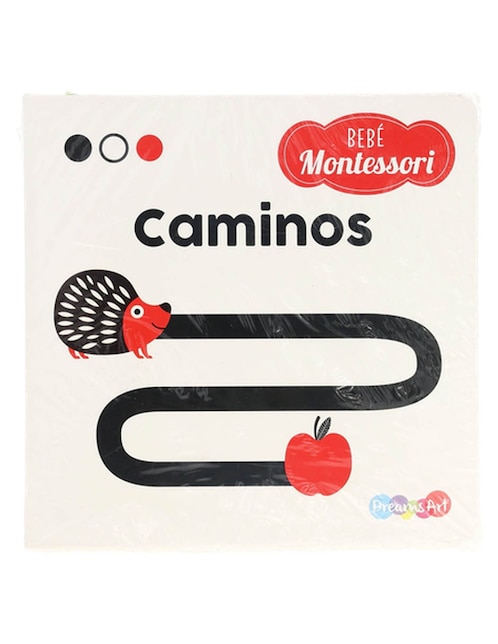 Set 4 libros Bebé Montesori Caminos + Forma + Animales +Vehículos