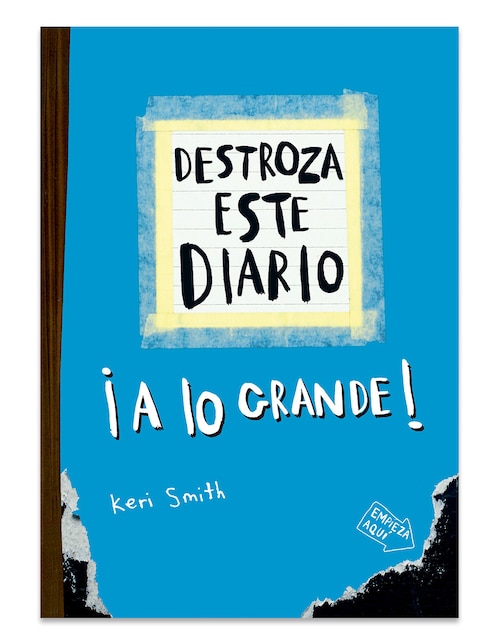 Libro Destroza Este Diario. A Lo Grande - Azul Flúor de Keri Smith