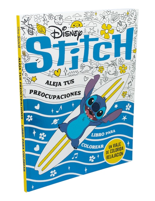 Libro para colorear Disney Stitch Aleja tus preocupaciones de 1