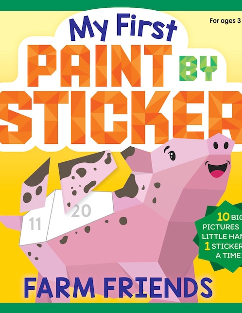 Libro My First Paint By Sticker: Farm Friends de Workman Publishing