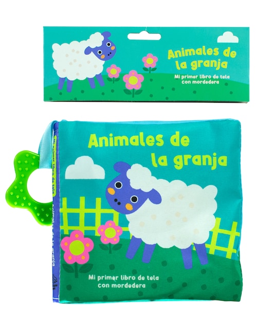 Libro de Tela con Mordedera: Animales de La Granja de Silver Dolphin