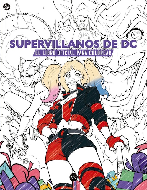 Libro colorear Supervillanos DC