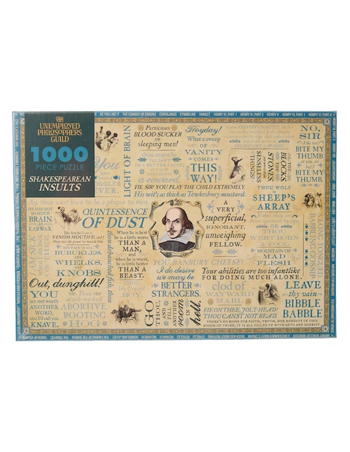 Rompecabezas Insultos de Shakespeare 1000 piezas 1