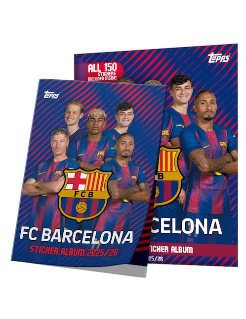 Álbum con estampas Topps de Barcelona