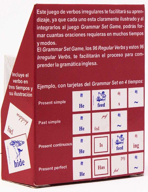 Juego de Verbos Irregulares ilustrados en inglés Elorriaga 2