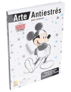Libro Arte Antiestrés para colorear de Mickey Mouse & Friends