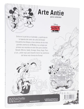 Libro Arte Antiestrés para colorear de Mickey Mouse & Friends