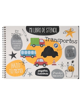 Libro Mi Libro de Stencil: Transportes