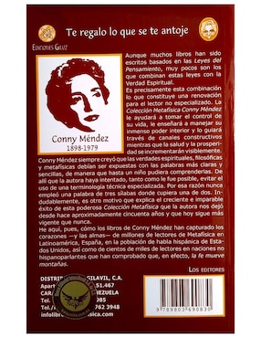 Libro Te regalo lo que se te antoje de Conny Méndez