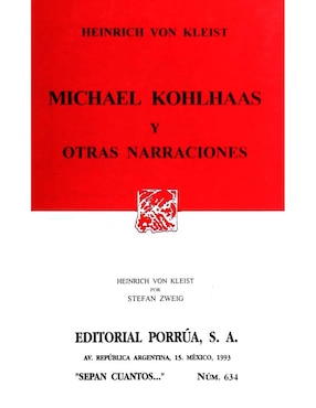 Imagen de producto Michael Kohlhaas y Otras Narraciones (Sc634)