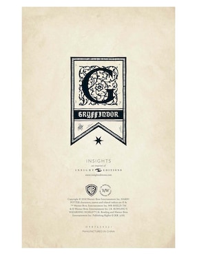 Libreta Insights Editions Harry Potter hoja rayada