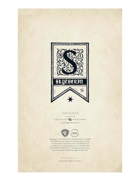 Libreta Insights Editions Harry Potter hoja rayada