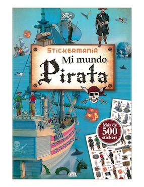 Imagen de producto Libro Mi mundo pirata stickermania
