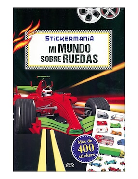 Libro Mi mundo sobre ruedas, stickermania