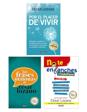 Libro Colección: Por el placer de vivir + Las frases matonas + No te enganches de Lozano César