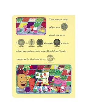 Mi primer libro de cuentos actividades y calcomanías: Peppa Pig Mi fruta preferida