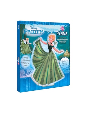 Libro + Figura Base, Disney Frozen Soy Anna