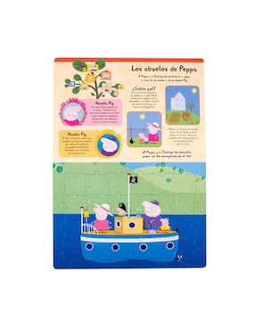Libro rompecabezas Libro + Esténcil, El Maravilloso Mundo De Peppa Pig