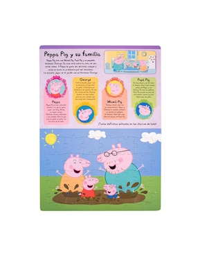 Libro rompecabezas Libro + Esténcil, El Maravilloso Mundo De Peppa Pig