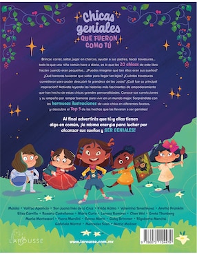Libro Chicas Geniales que Fueron Como Tú de Larousse