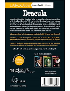 Libro Read in English: Dracula de Bram Srocker