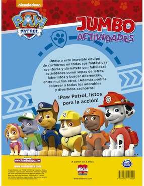 Libro Paw Patrol Libro para colorear con actividades de Ediciones Larousse