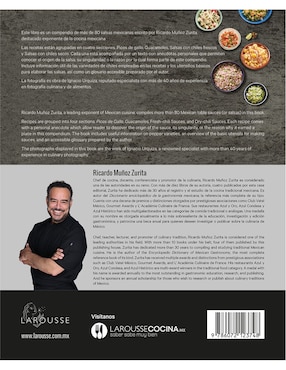 Libro Salsas mexicanas (bilingüe) de Muñoz Zurita, Ricardo